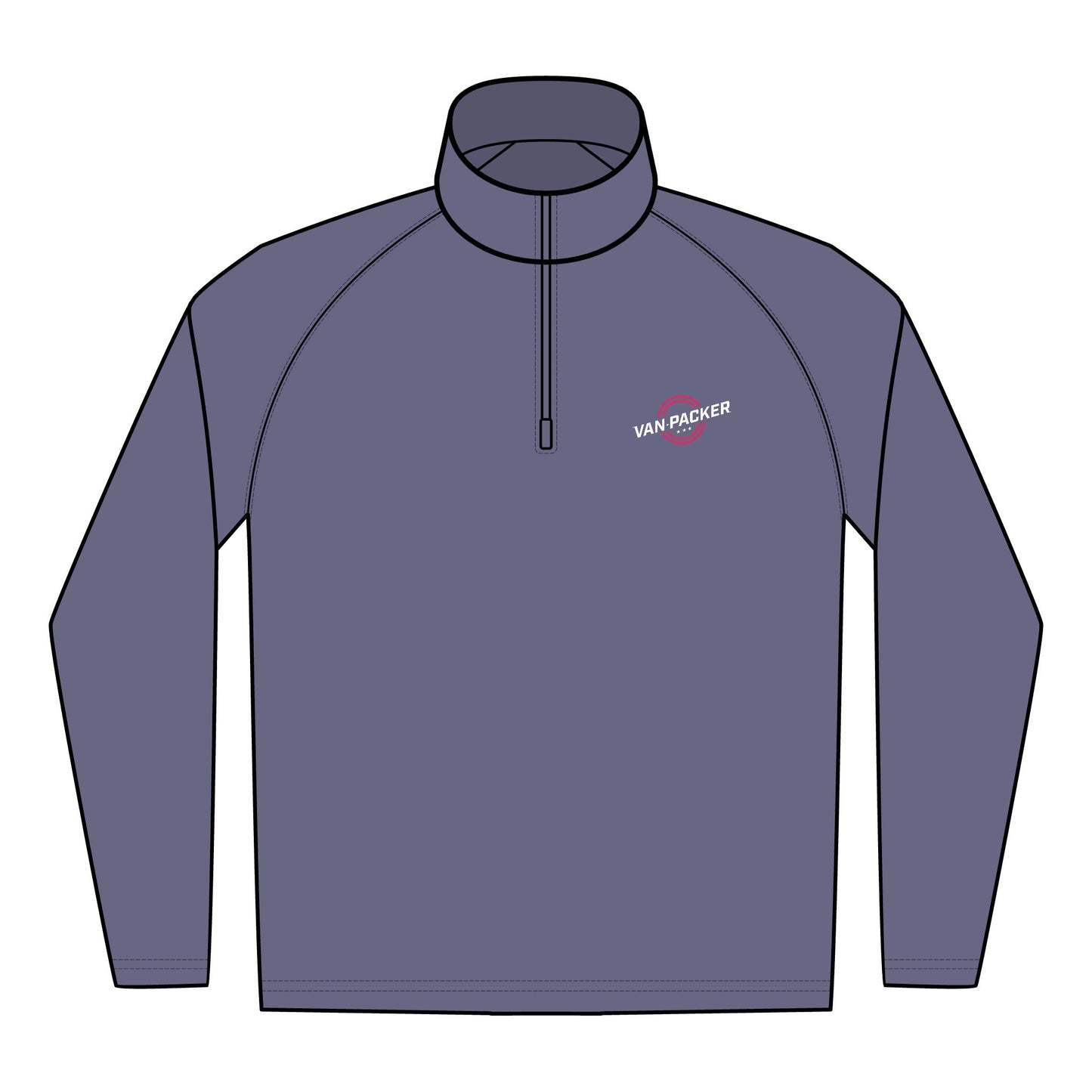 Embroidered Quarter-Zip Unisex Pullover