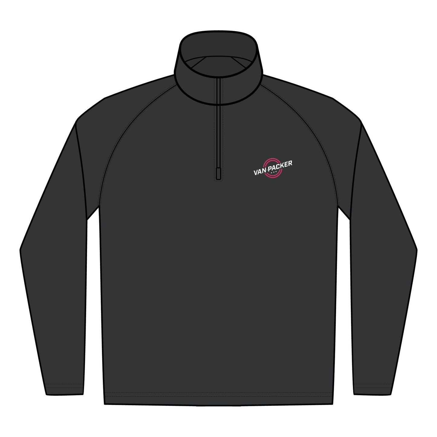 Embroidered Quarter-Zip Unisex Pullover