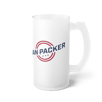 Van-Packer Logo Frosted Glass Beer Mug