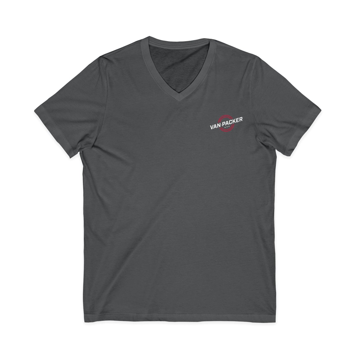 Unisex Jersey Short Sleeve Van-Packer V-Neck Tee