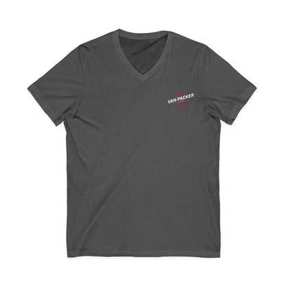 Unisex Jersey Short Sleeve Van-Packer V-Neck Tee