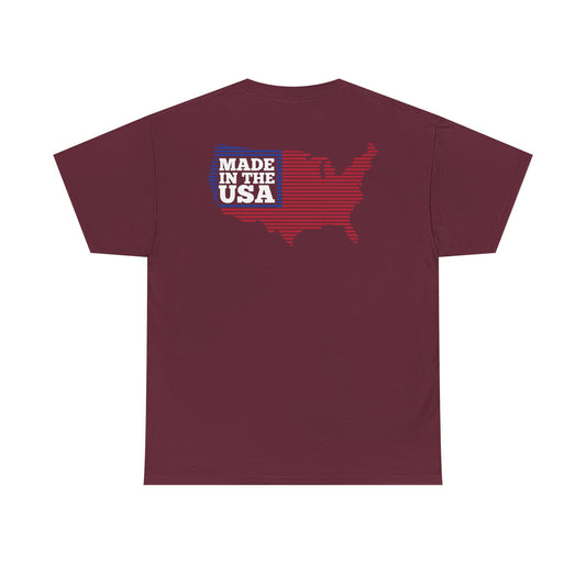 Van-Packer Logo Left Chest Made in the USA on Back T-Shirt