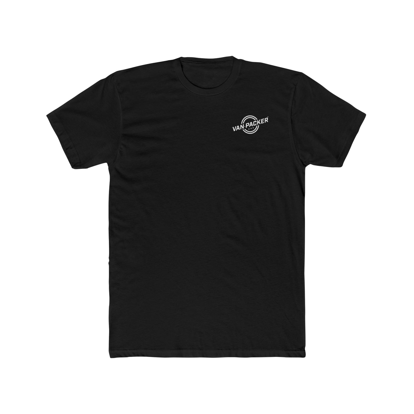 Unisex Cotton Crew Van-Packer White Logo Tee