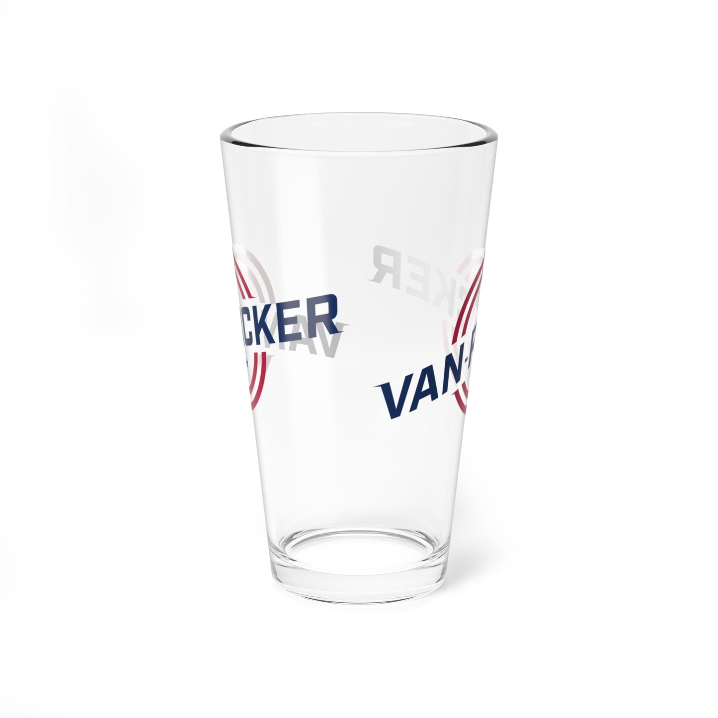 Van-Packer Retro Circle Barware Pint Glass (16 oz)