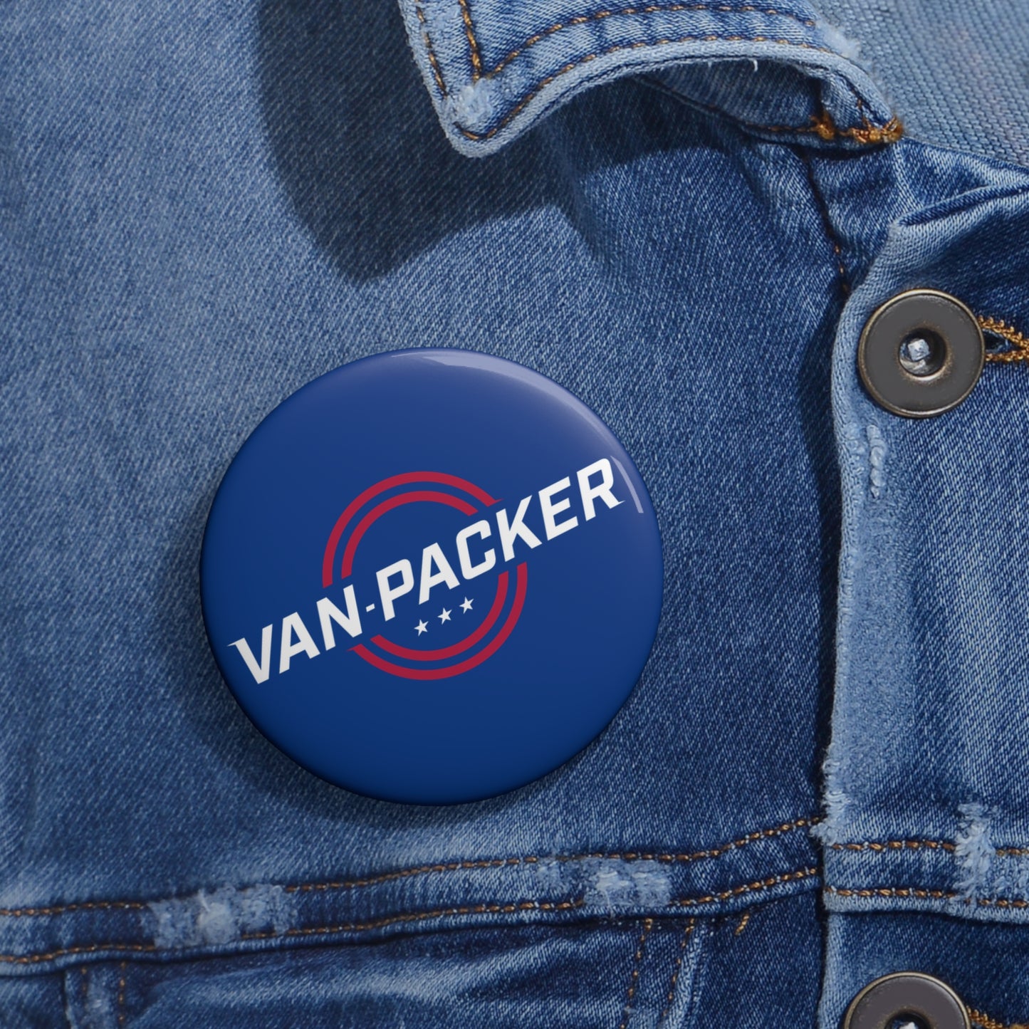 Van-Packer Logo Pin Buttons