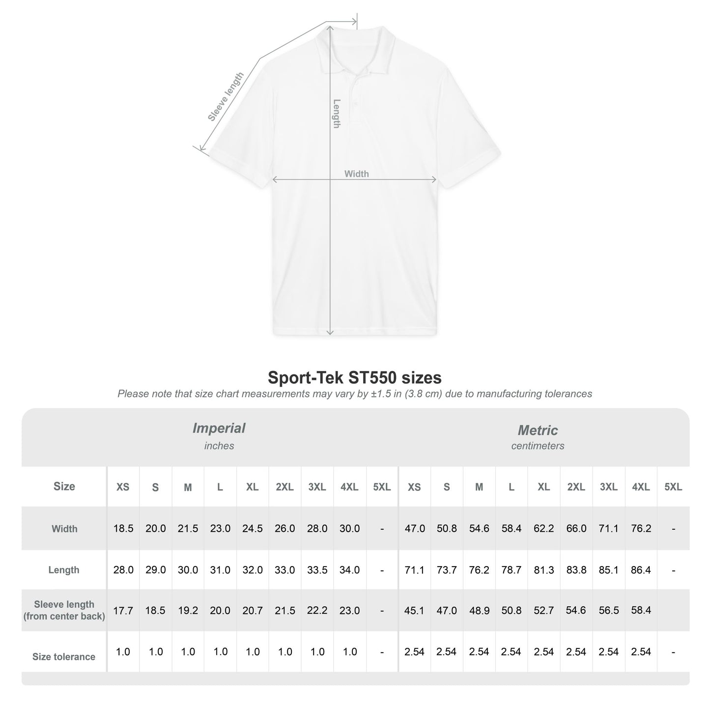 Sport-Tek® PosiCharge® Competitor™ Van-Packer White Logo Polo