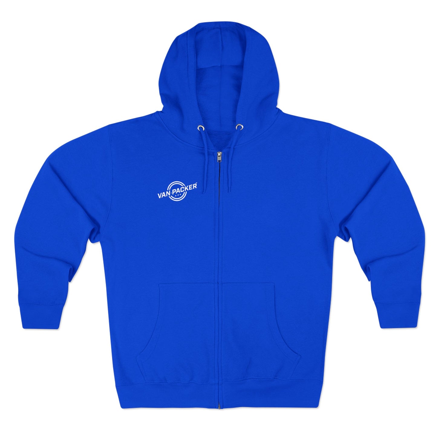 Unisex Zip Van-Packer White Logo Hoodie