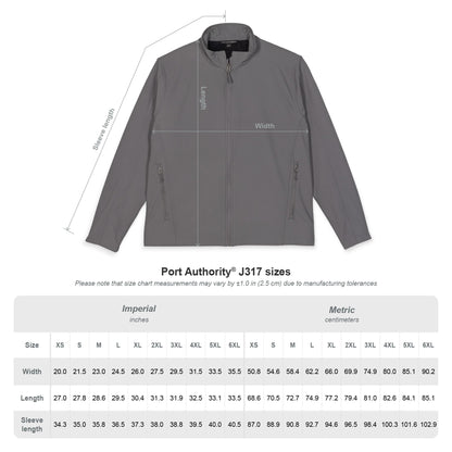 Port Authority® Men's Core Soft Shell Van-Packer White Logo Jacket