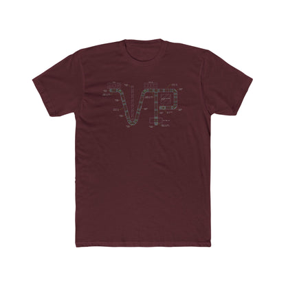 Unisex Cotton Van-Packer Duct Diagram Graphic Tee