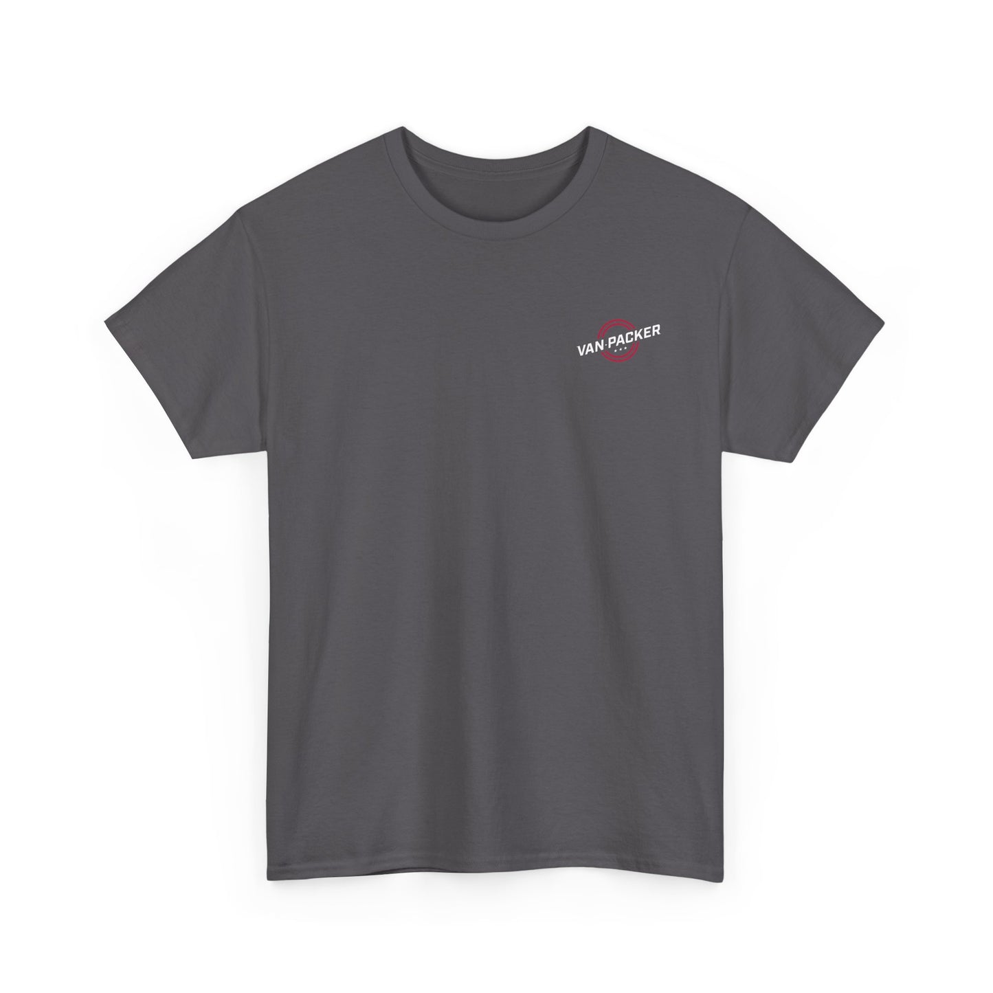 Van-Packer Logo Left Chest Made in the USA on Back T-Shirt