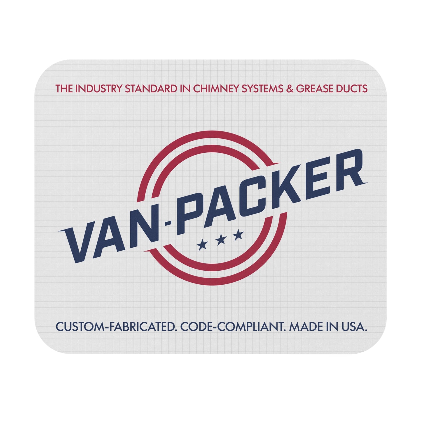 Van-Packer Logo Mouse Pad Industrial Chimney & Grease Ducts Mat