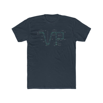 Unisex Cotton Van-Packer Duct Diagram Graphic Tee