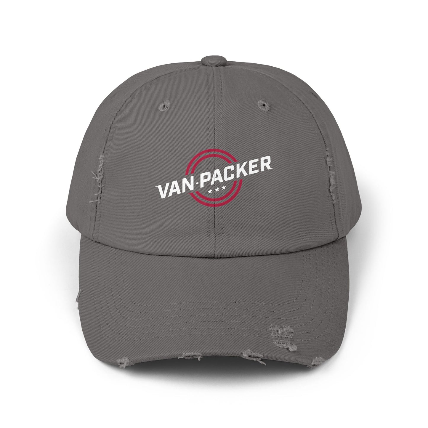 Unisex Distressed Van-Packer Cap