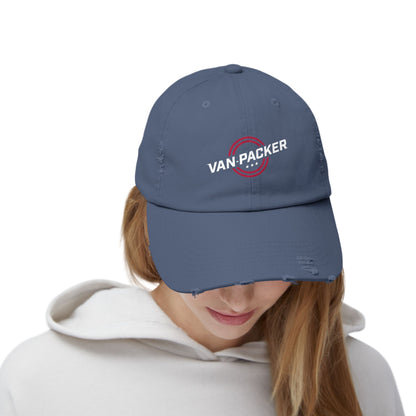 Unisex Distressed Van-Packer Cap