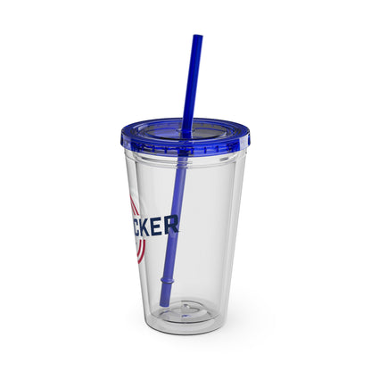 Van-Packer Sunsplash Tumbler with Straw, 16oz