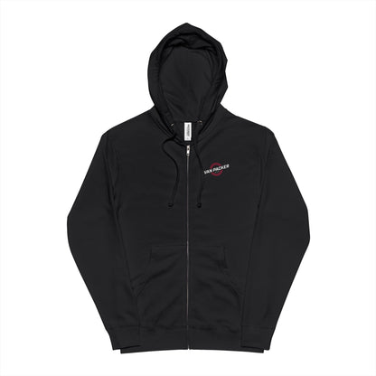 Unisex Zip-Up Sweatshirt Left Chest Van-Packer Logo