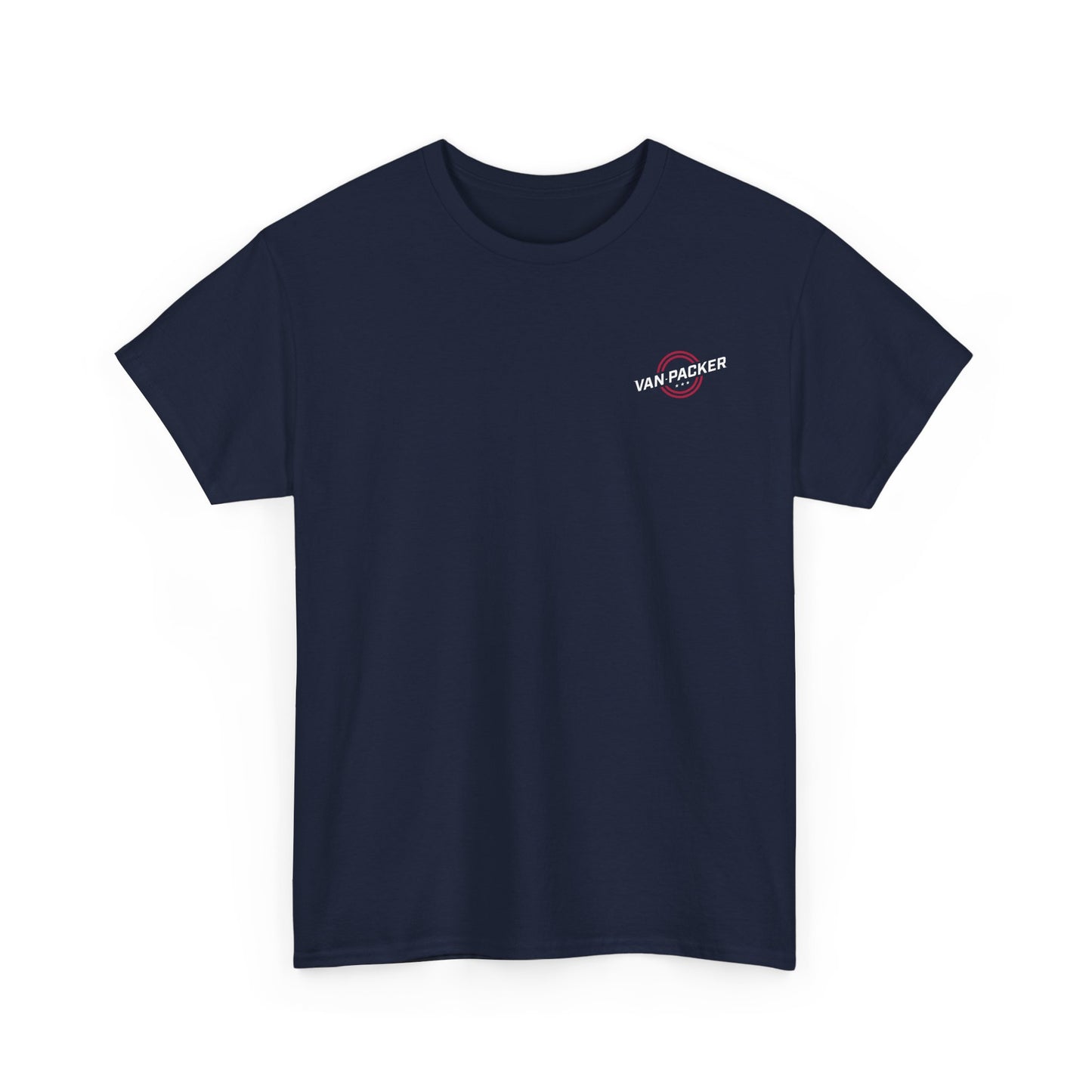 Van-Packer Logo Left Chest Made in the USA on Back T-Shirt