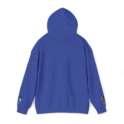 Unisex Heavy Blend™ Hooded Van-Packer White Logo Sweatshirt