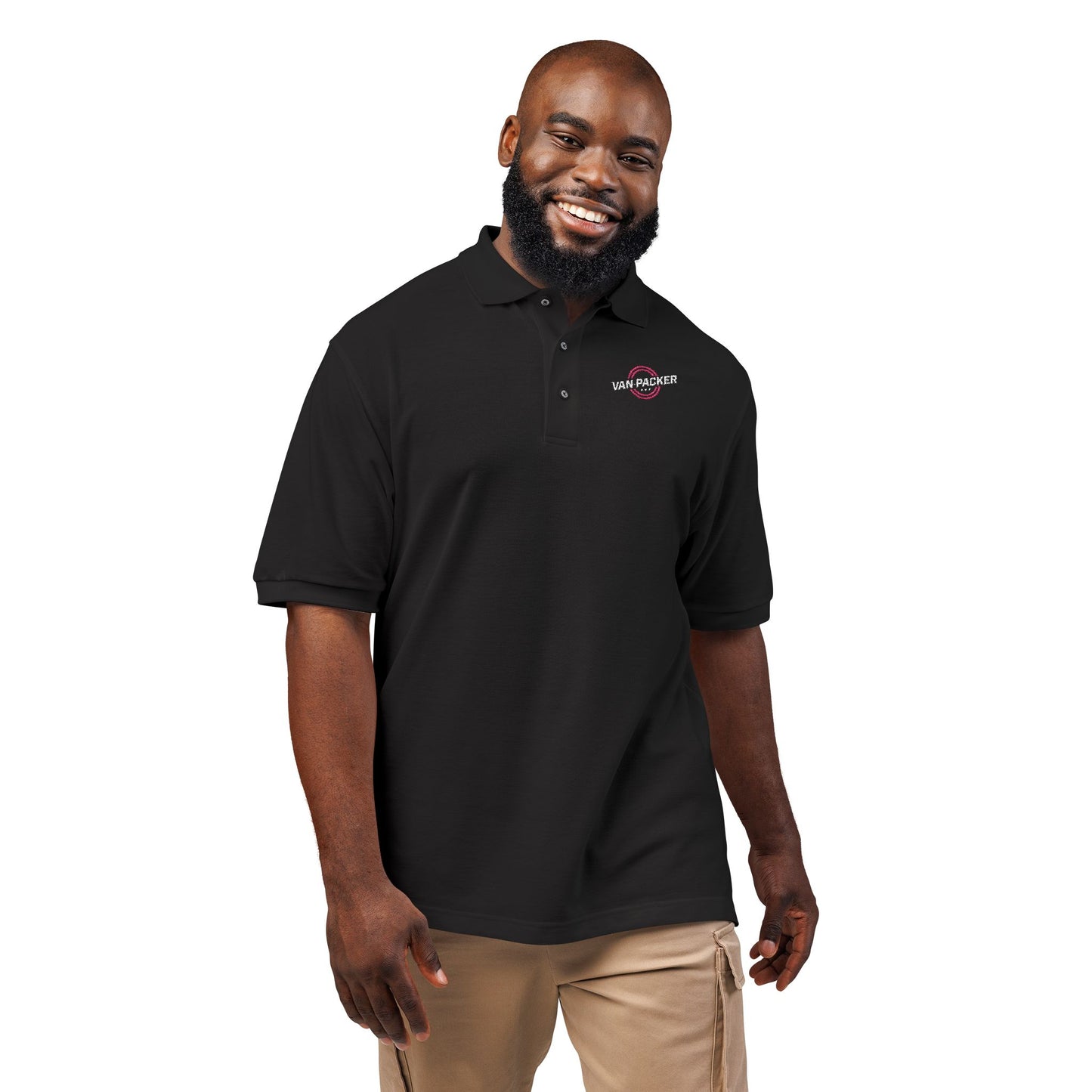 Embroidered "Van-Packer" Logo Polo Shirt