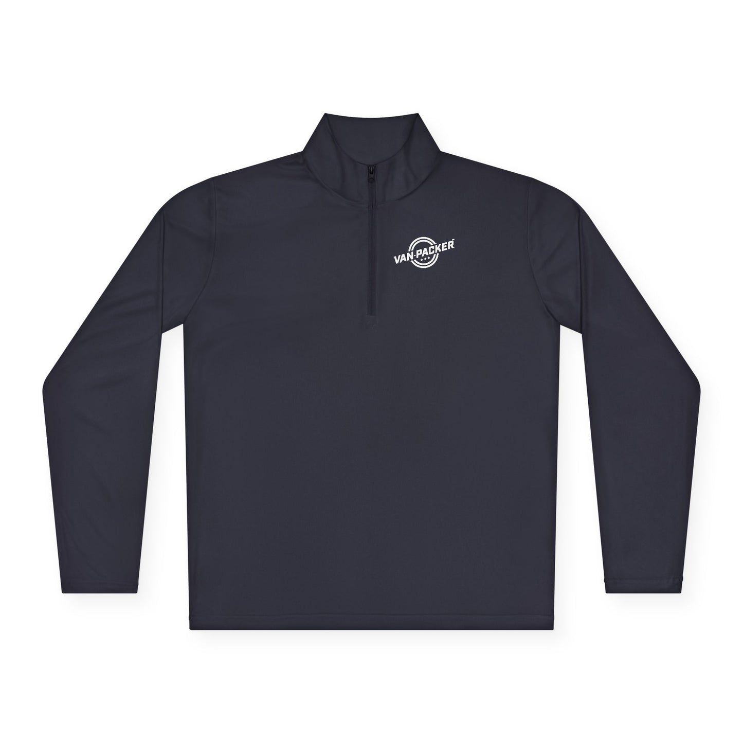 Unisex Quarter-Zip Van-Packer White Logo Pullover