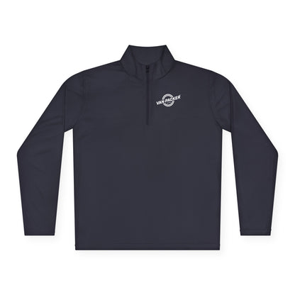 Unisex Quarter-Zip Van-Packer White Logo Pullover