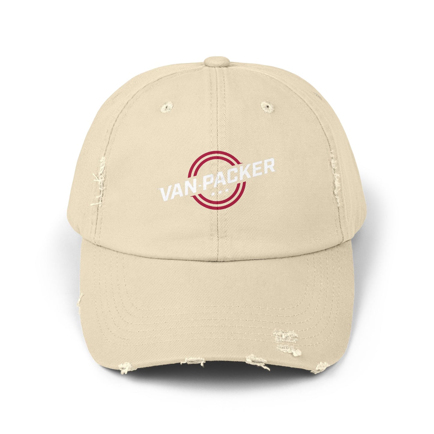 Unisex Distressed Van-Packer Cap