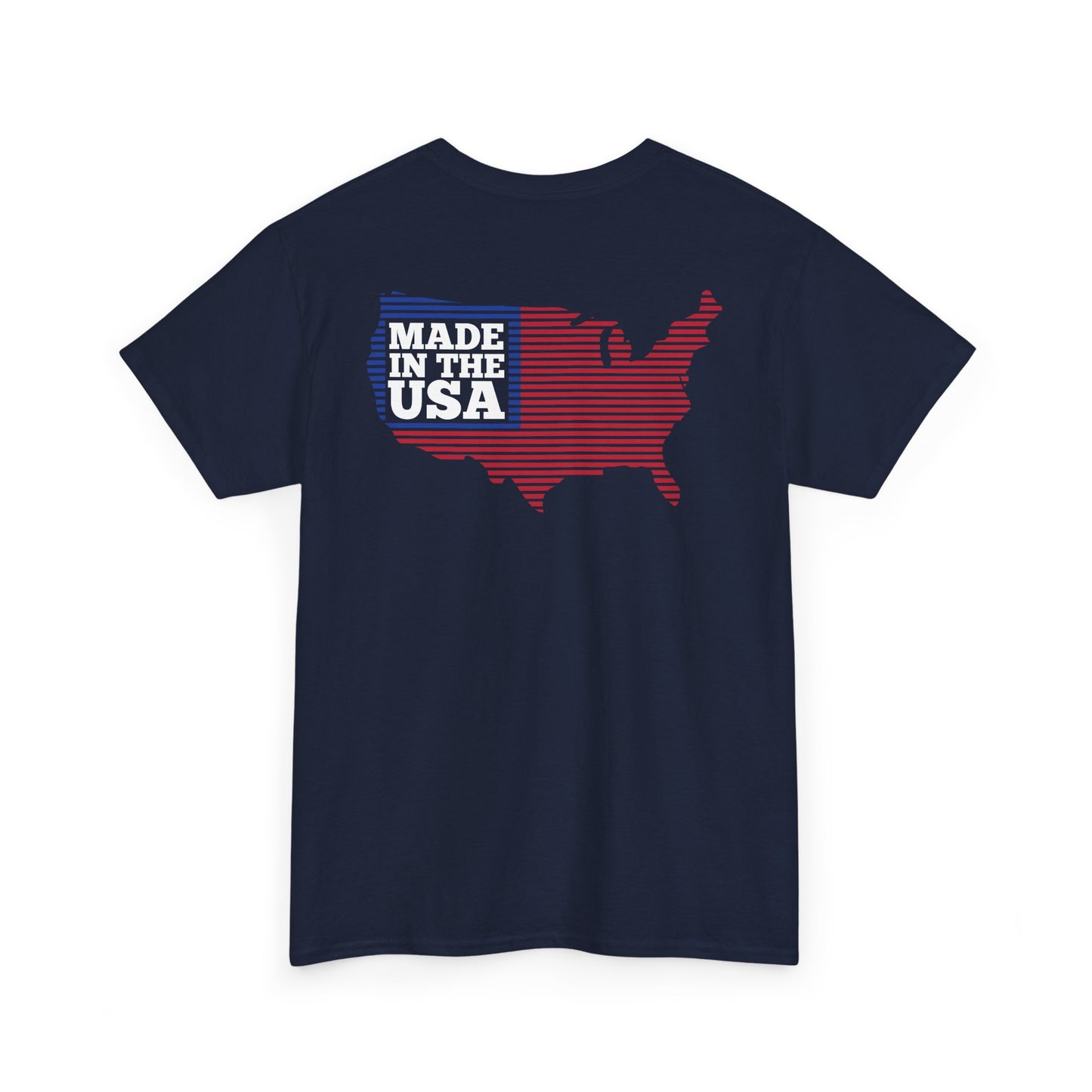 Van-Packer Logo Left Chest Made in the USA on Back T-Shirt