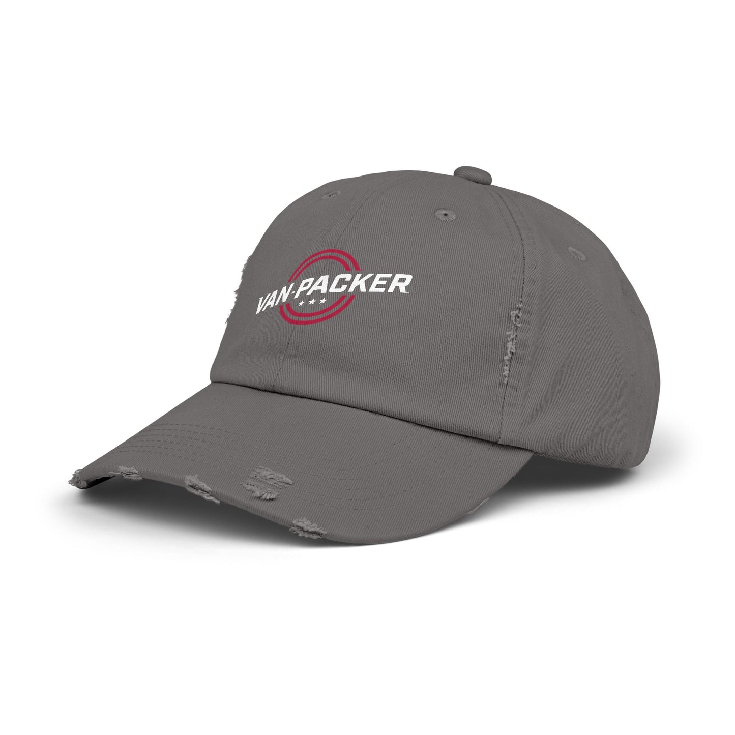 Unisex Distressed Van-Packer Cap