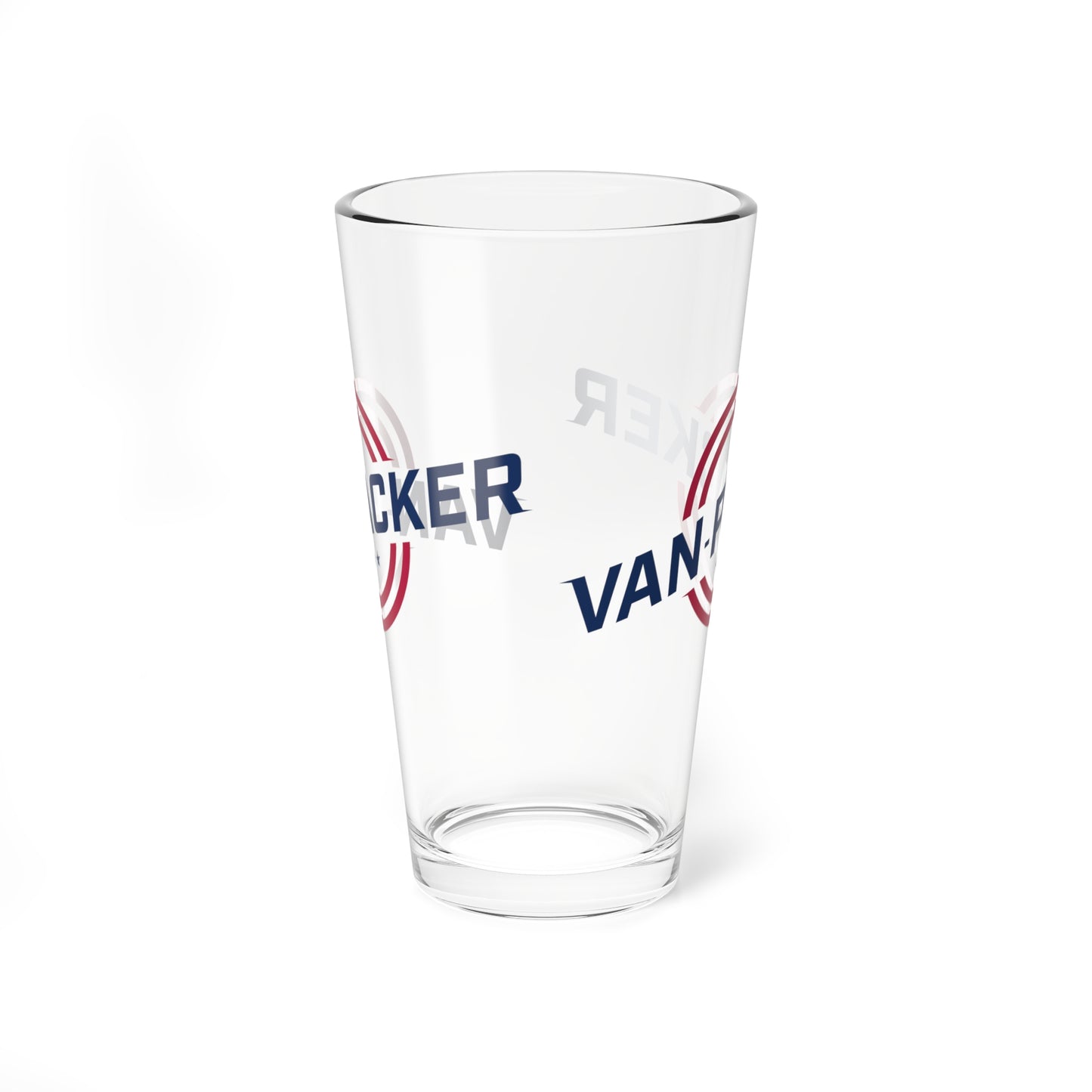 Van-Packer Retro Circle Barware Pint Glass (16 oz)