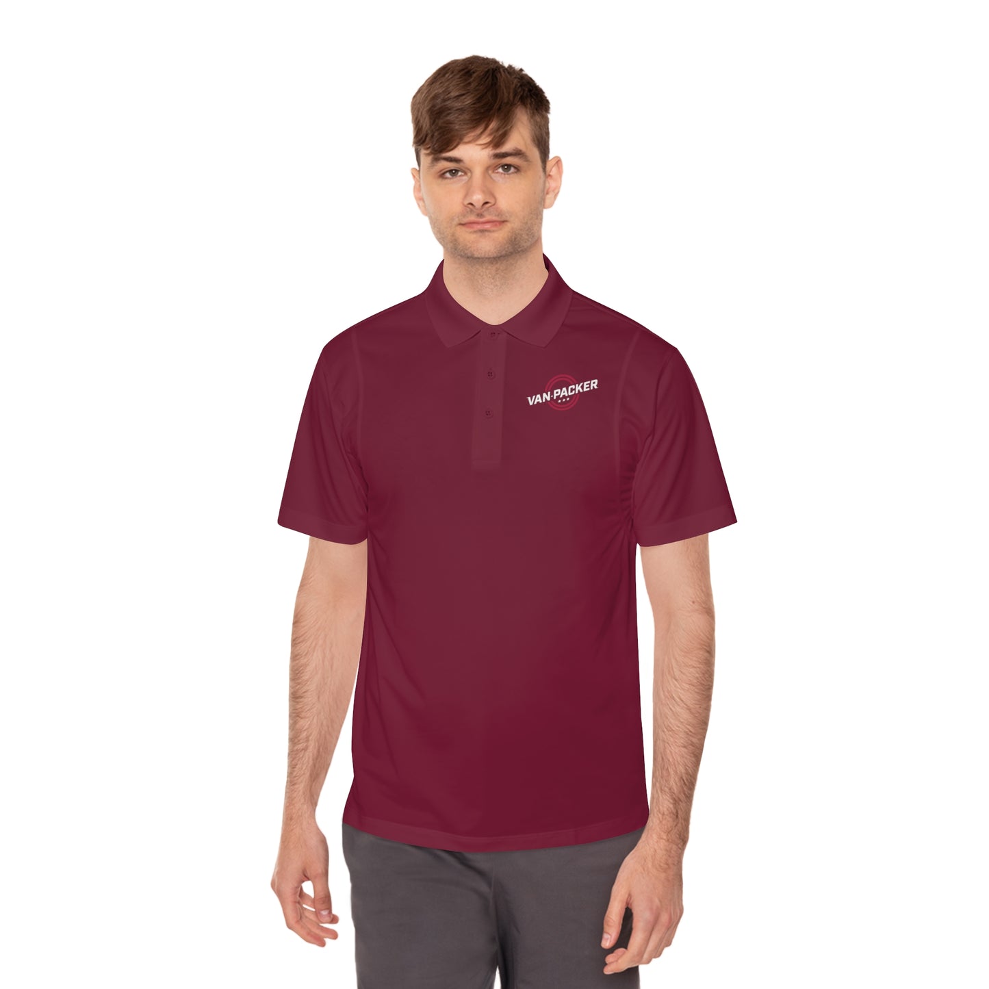 Van Packer Logo Sport Polo Men's Performance Work Shirt