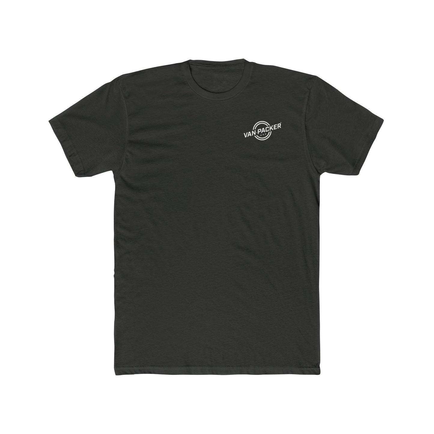 Unisex Cotton Crew Van-Packer White Logo Tee