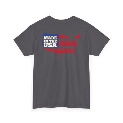 Van-Packer Logo Left Chest Made in the USA on Back T-Shirt