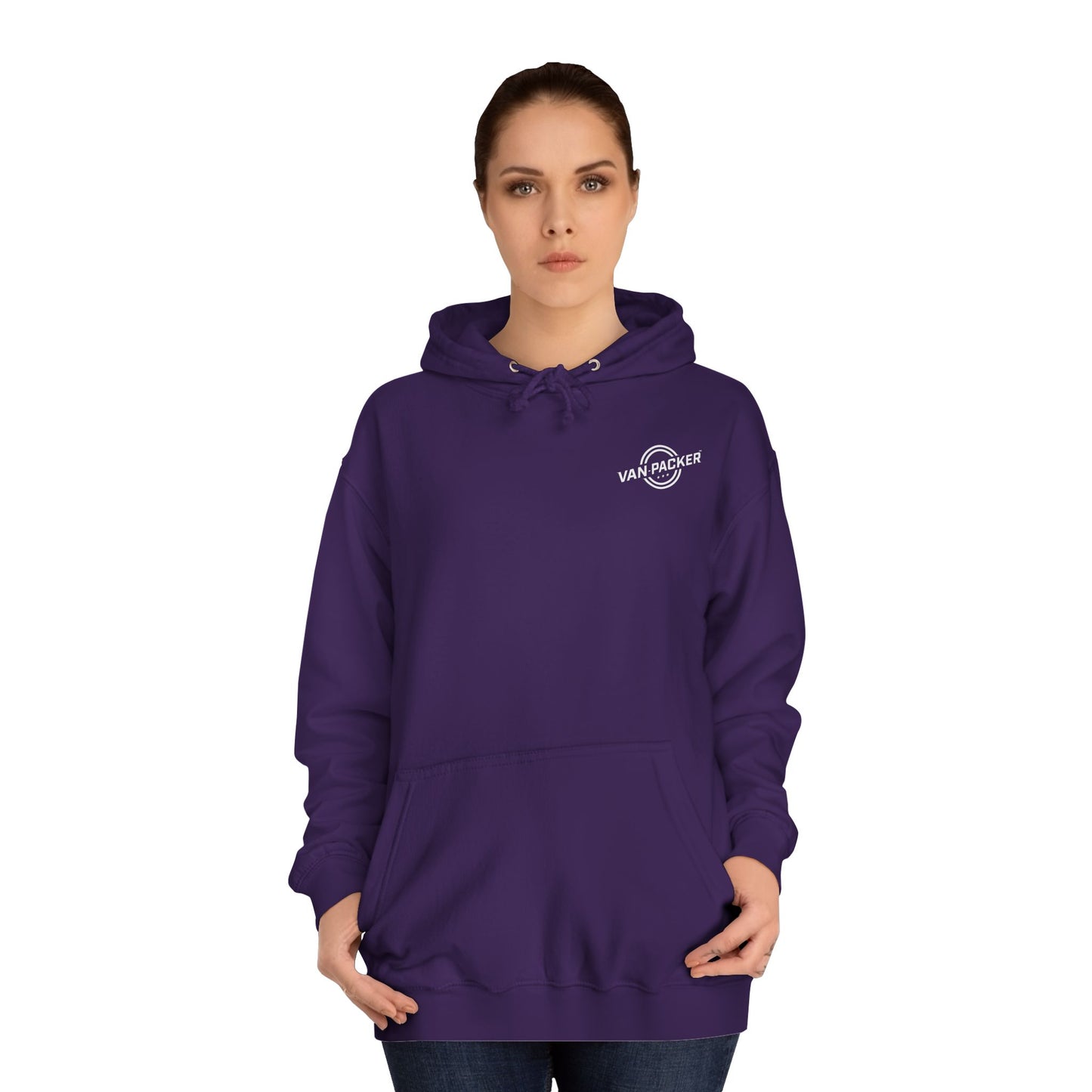 Unisex College Van-Packer White Logo Hoodie