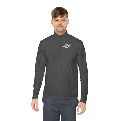 Unisex Quarter-Zip Van-Packer White Logo Pullover