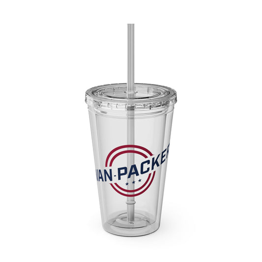 Van-Packer Sunsplash Tumbler with Straw, 16oz