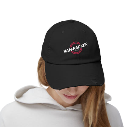 Unisex Distressed Van-Packer Cap