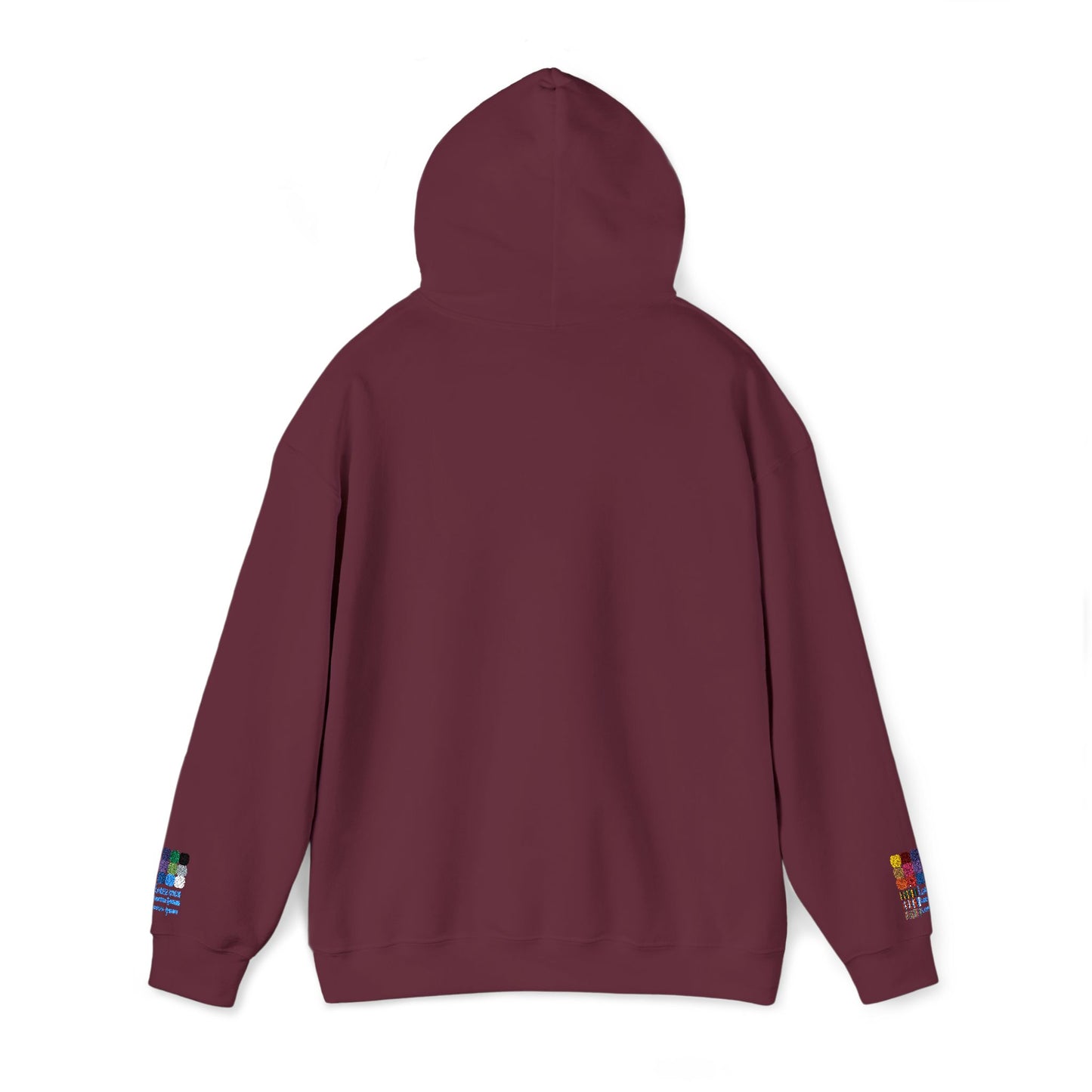 Unisex Heavy Blend™ Hooded Van-Packer White Logo Sweatshirt