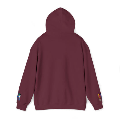 Unisex Heavy Blend™ Hooded Van-Packer White Logo Sweatshirt