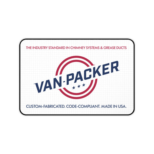 Van-Packer Desk Mat Logo Desk Mat (Custom-Fabricated, Made in USA)
