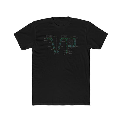 Unisex Cotton Van-Packer Duct Diagram Graphic Tee