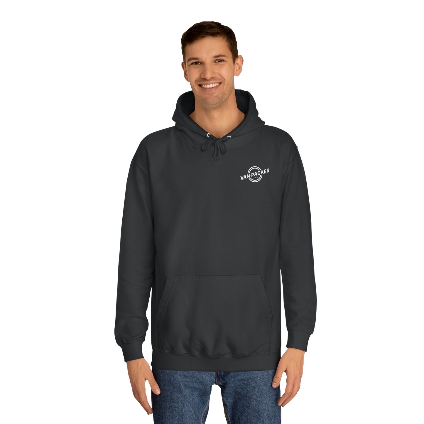 Unisex College Van-Packer White Logo Hoodie