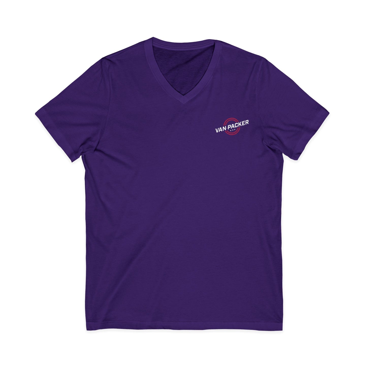 Unisex Jersey Short Sleeve Van-Packer V-Neck Tee