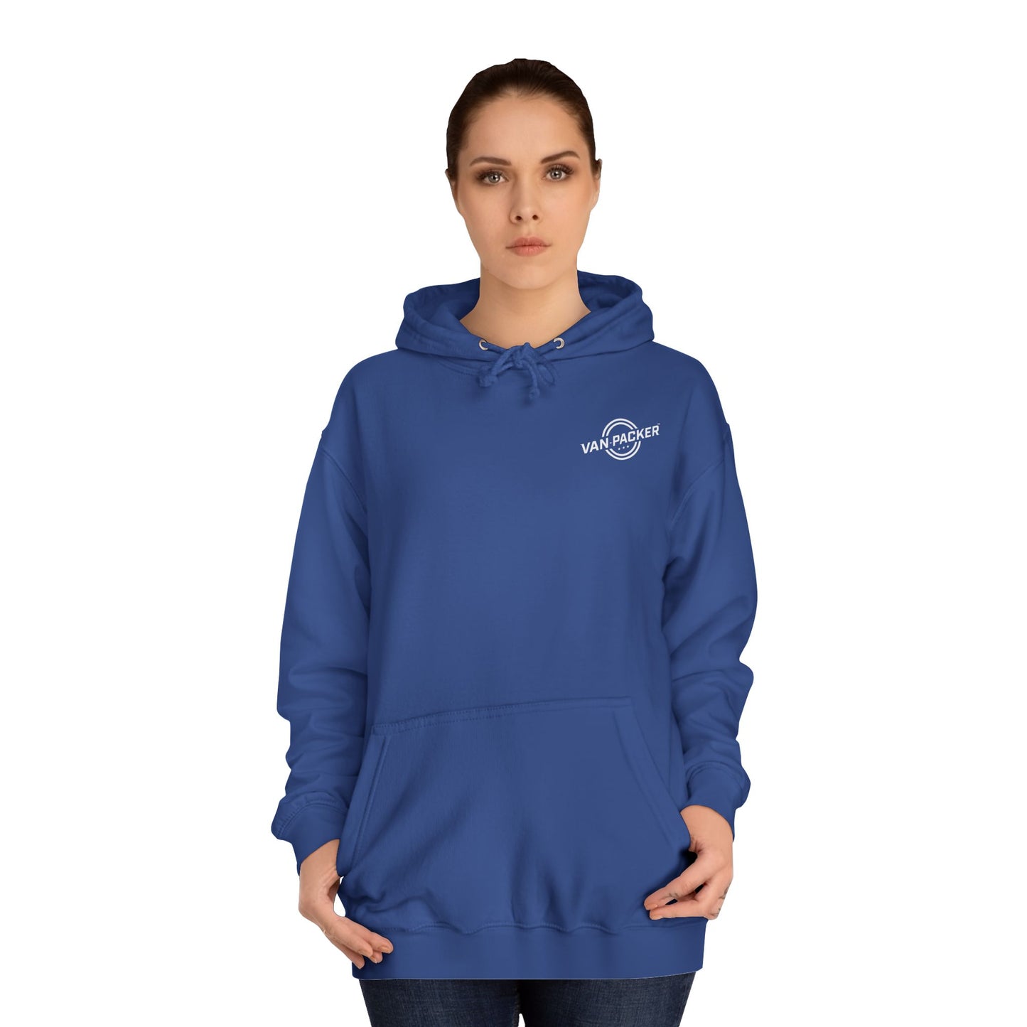 Unisex College Van-Packer White Logo Hoodie